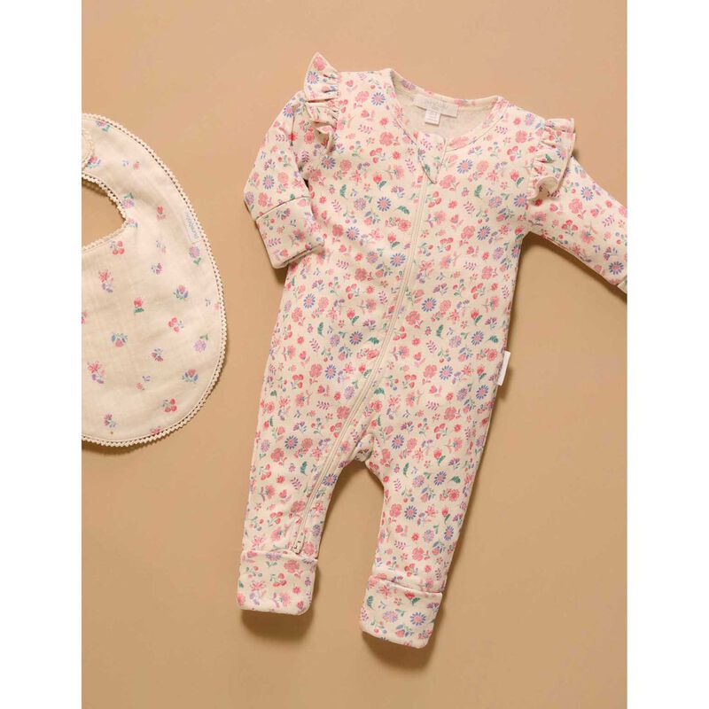Purebaby Printed Zip Growsuit image number 1
